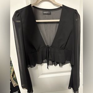 sheer top from shein